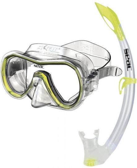 Seac Seac Silicone Diving Mask with Snorkel Giglio Transparent