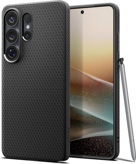 Spigen Liquid Air Заден Калъф Силикон Мат Черен (Galaxy S26 Ultra)