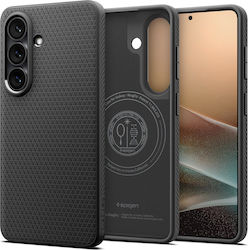 Spigen Liquid Air Mag Заден Калъф Силикон Мат Черен Galaxy S26+