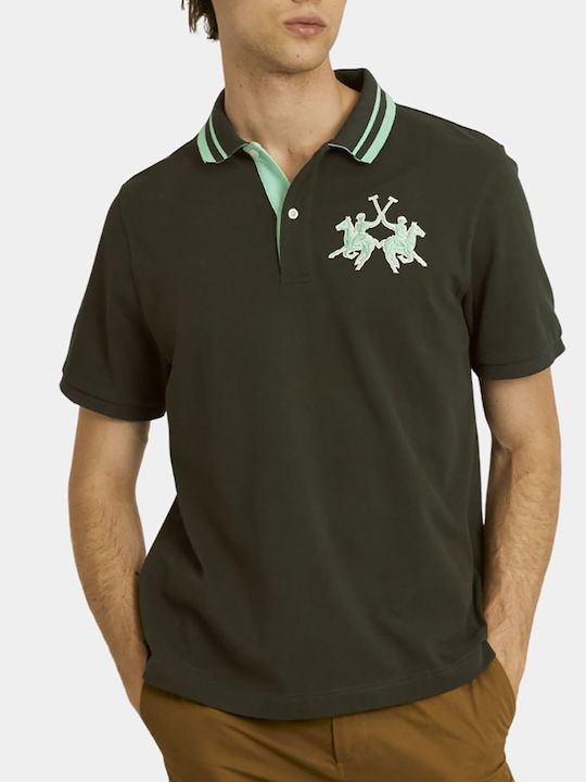 La Martina Polo Bluza Tricou Cu Mânecă Scurtă V...