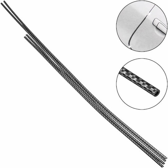 Maxeed Αυτοκόλλητα Χρωμίου Διακοσμητικά Trim Carbon Πόρτας Αυτοκινήτου 4τμχ