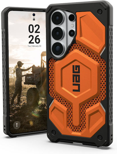 UAG Monarch Pro Back Cover Aramid Fiber / Silicone Burnt Orange (Galaxy S26 Ultra)