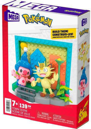 Mega Τουβλάκια Pokémon Town Scene για 7+ Ετών 139τμχ