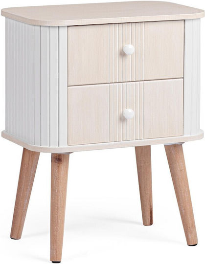 Vesly Ξύλινο Λευκό 45x30x57cm 0747478