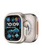 Metallic Case in Silver Color for Apple Watch Ultra 3 Ultra 2 Ultra 49mm