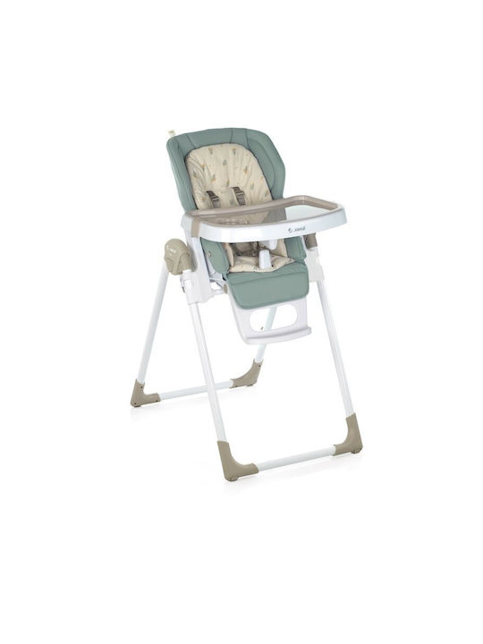 Jane Mila Scaun Înalt De Masă Bebe Pliabil 2 În 1 Cu Înălțime Reglabilă Verde