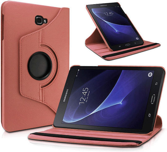 Flip Cover Περιστρεφόμενη Ροζ Χρυσή (Samsung X110 Tab A9)