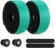 West Biking Yp0804093 1 Pair Bicycle Handlebar Tape Road Durable Wear Resistant Non Slip Shock Absorbing Green Black