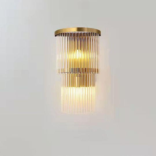 Alista Home Μοντέρνο Φωτιστικό Τοίχου Χρυσό 43x25εκ.