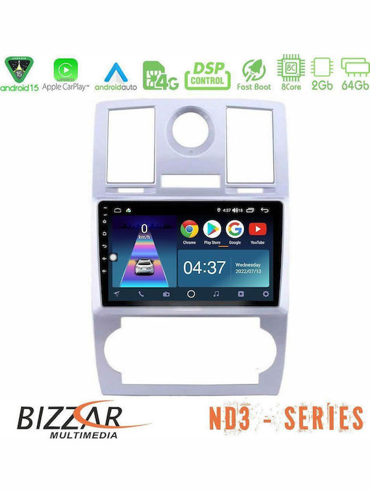Bizzar Car Audio System Chrysler 300C 2005-2007 Bluetooth USB Wi-Fi GPS Apple CarPlay Android Auto with 9 Inch Touch Screen