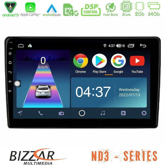 Bizzar Car Audio System for Opel Astra Corsa Antara Zafira 2005-2011 Bluetooth USB Wi-Fi GPS Apple CarPlay Android Auto with 9 Inch Touch Screen