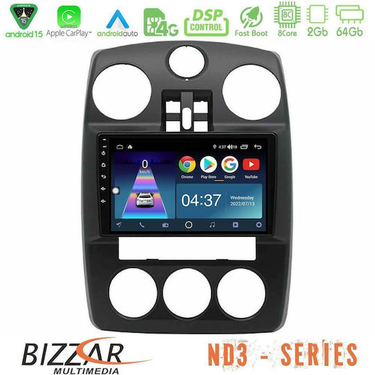 Bizzar Ηχοσύστημα Αυτοκινήτου Chrysler PT Cruiser 2000-2005 (Bluetooth/USB/WiFi/GPS/Apple-Carplay/Android-Auto) με Οθόνη Αφής 9"