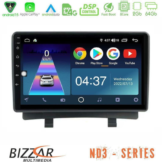 Bizzar Ηχοσύστημα Αυτοκινήτου για Opel Zafira 2012-2016 (Bluetooth/USB/WiFi/GPS/Apple-Carplay/Android-Auto) με Οθόνη Αφής 9"