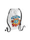 Koupakoupa Steal A Brainrot 67 Roblox Style White Gym Backpack Bag