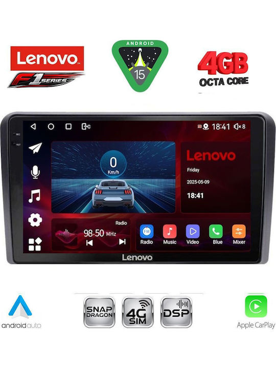 Lenovo Lenovo Auto-Audiosystem für Alfa Romeo Spider Brera 2004-2012 mit Touchscreen 9 Zoll Bluetooth USB WiFi GPS Apple CarPlay Android Auto