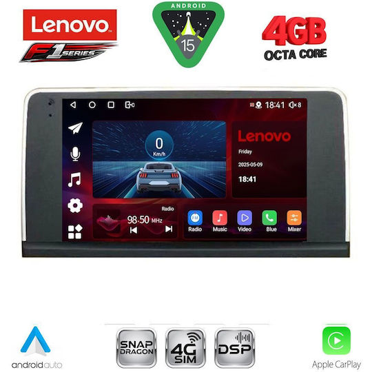 Lenovo Car Audio System for BMW X5 (E70) / X6 (E71) 2006-2009 (Bluetooth/USB/WiFi/GPS/Apple CarPlay/Android Auto) with 9" Touch Screen