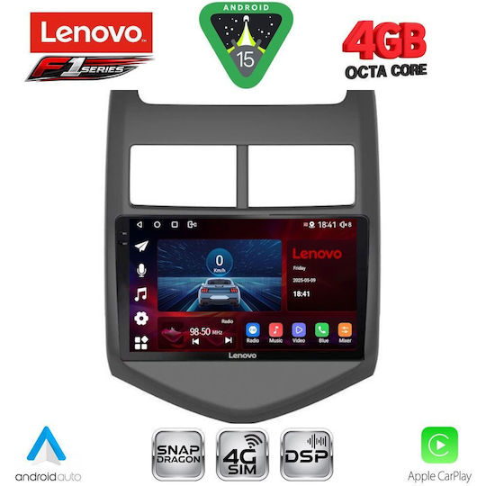 Lenovo Car Audio System for Chevrolet Aveo 2011-2014 Bluetooth USB WiFi GPS Apple CarPlay Android Auto with 9" Touch Screen