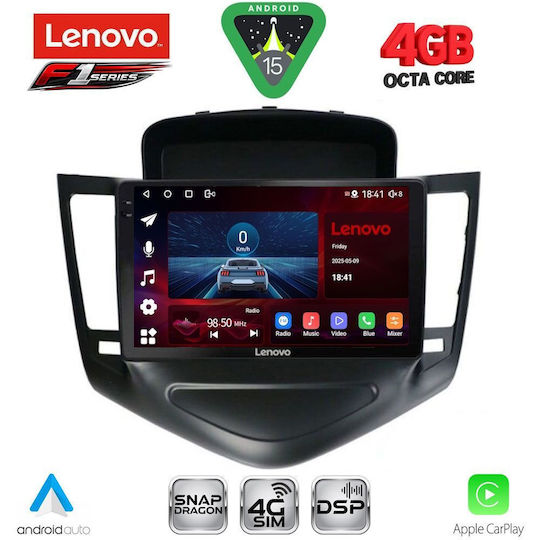 Lenovo Ηχοσύστημα Αυτοκινήτου για Chevrolet Cruze 2008-2012 (Bluetooth/USB/WiFi/GPS/Apple-Carplay/Android-Auto) με Οθόνη Αφής 9"