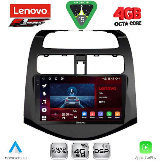 Lenovo Ηχοσύστημα Αυτοκινήτου για Chevrolet Spark 2009-2015 (Bluetooth/USB/WiFi/GPS/Apple-Carplay/Android-Auto) με Οθόνη Αφής 9"