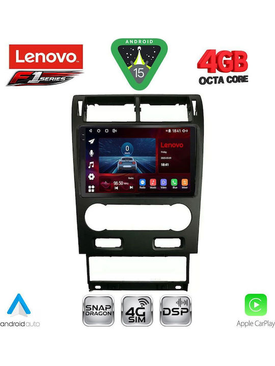 Lenovo Car Audio System for Ford Mondeo 2003-2006 Bluetooth USB WiFi GPS Apple CarPlay Android Auto with 9" Touch Screen