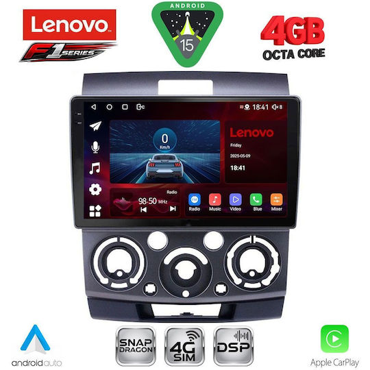 Lenovo Car Audio System for Ford Ranger Mazda BT-50 2006-2011 (Bluetooth USB WiFi GPS Apple CarPlay Android Auto) with 9" Touch Screen