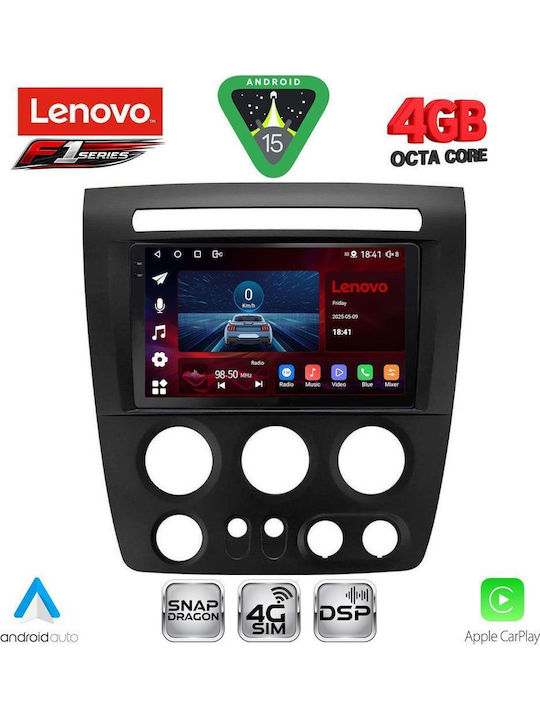 Lenovo Car Audio System Hummer H3 2005-2009 Bluetooth USB WiFi GPS Apple CarPlay Android Auto with 9" Touch Screen
