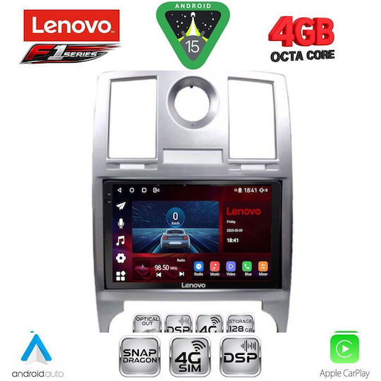 Lenovo Ηχοσύστημα Αυτοκινήτου Chrysler 300C 2005-2010 (Bluetooth/USB/WiFi/GPS/Apple-Carplay/Android-Auto) με Οθόνη Αφής 9"
