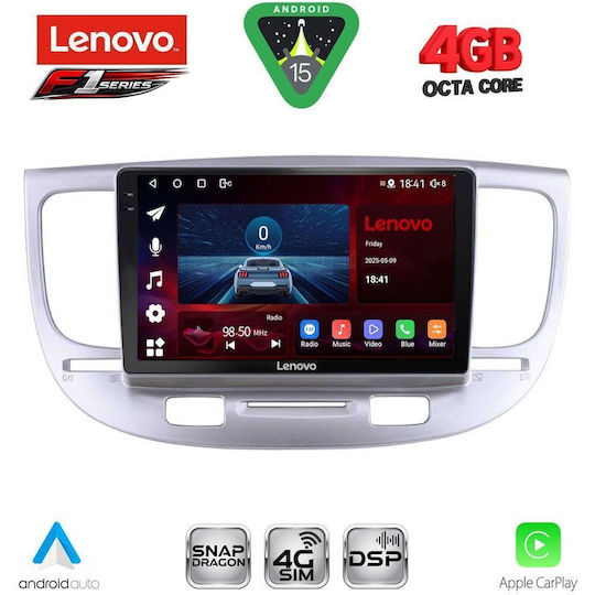 Lenovo Car Audio System for Kia Rio 2005-2011 Bluetooth USB WiFi GPS Apple CarPlay Android Auto with 9" Touch Screen