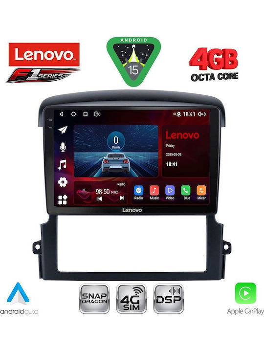 Lenovo Car Audio System for Kia Sorento 2006-2009 (Bluetooth/USB/WiFi/GPS/Apple CarPlay/Android Auto) with 9" Touch Screen