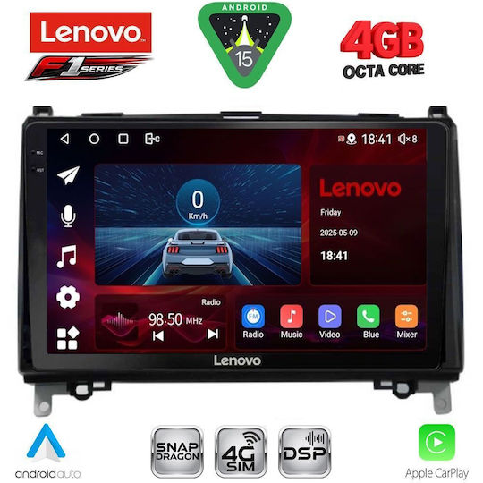 Lenovo Car Audio System for Mercedes-Benz Sprinter / Vito 2007-2020 (Bluetooth/USB/WiFi/GPS/Apple CarPlay/Android Auto) with 9" Touch Screen