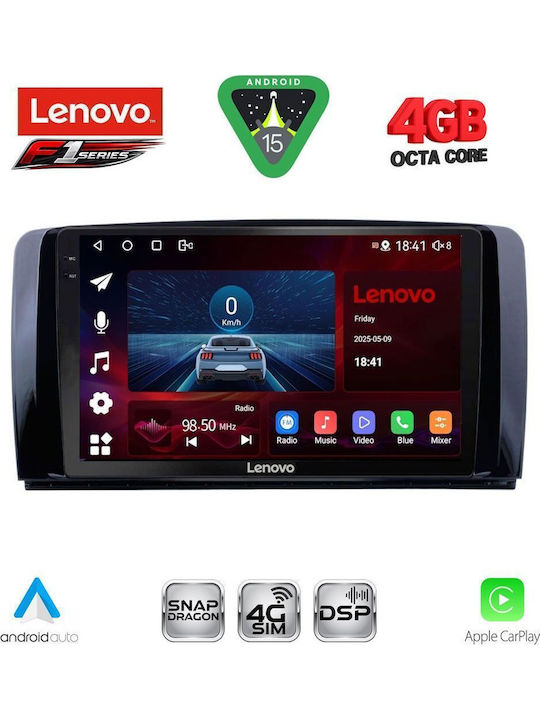 Lenovo Car Audio System for Mercedes-Benz R-Class 2006-2015 Bluetooth USB WiFi GPS Apple CarPlay Android Auto with 9" Touch Screen
