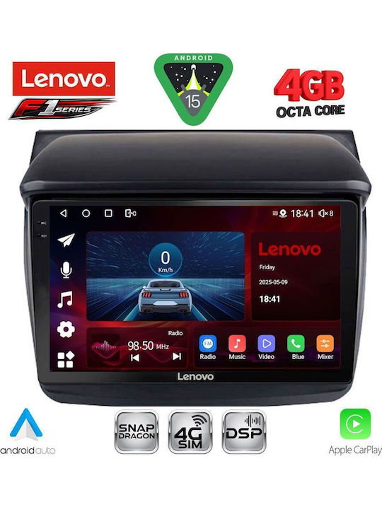 Lenovo Car Audio System for Mitsubishi L200 2006-2015 Bluetooth USB WiFi GPS Apple CarPlay Android Auto with 9" Touch Screen
