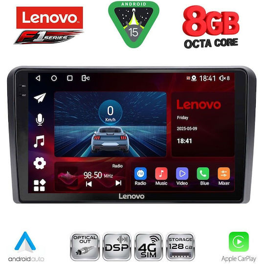 Lenovo Car Audio System for Mitsubishi Outlander 2001-2005 Bluetooth USB WiFi GPS Apple CarPlay Android Auto with 9" Touch Screen
