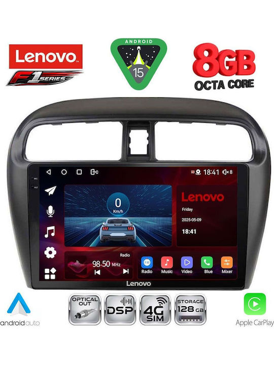 Lenovo Car Audio System for Mitsubishi Space Star 2013-2020 (Bluetooth/USB/WiFi/GPS/Apple CarPlay/Android Auto) with 9" Touch Screen