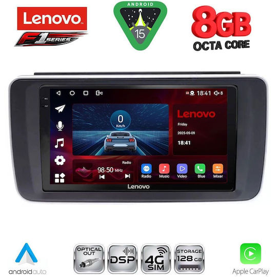 Lenovo Ηχοσύστημα Αυτοκινήτου για Nissan Leaf 2018 (Bluetooth/USB/WiFi/GPS/Apple-Carplay/Android-Auto) με Οθόνη Αφής 9"