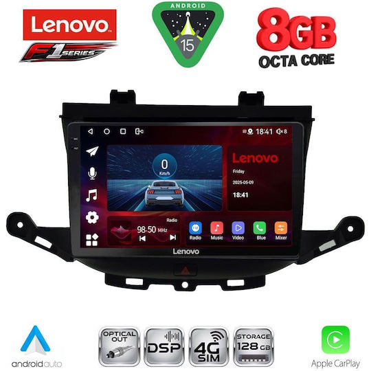 Lenovo Car Audio System for Opel Astra 2015-2022 Bluetooth USB WiFi GPS Apple CarPlay Android Auto with 9" Touch Screen