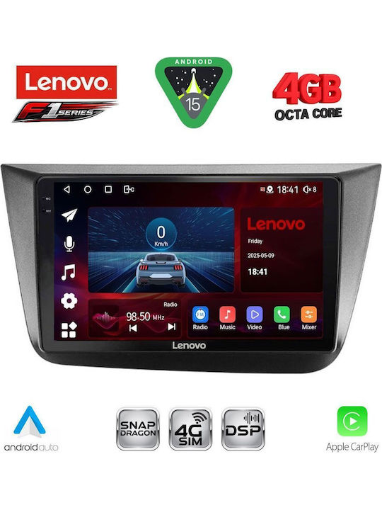 Lenovo Car Audio System for Seat Altea 2004-2015 Bluetooth USB WiFi GPS Apple CarPlay Android Auto with 9" Touch Screen