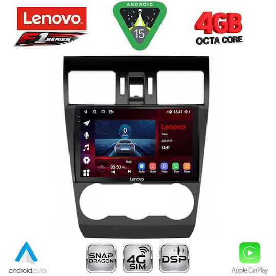 Lenovo Ηχοσύστημα Αυτοκινήτου για Subaru Forester / Impreza 2013-2019 (Bluetooth/USB/WiFi/GPS/Apple-Carplay/Android-Auto) με Οθόνη Αφής 9"