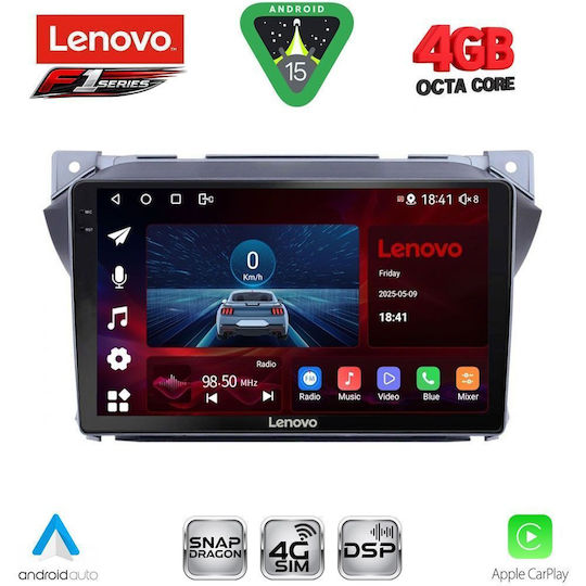 Lenovo Ηχοσύστημα Αυτοκινήτου για Suzuki Alto Nissan Pixo 2009 (Bluetooth/USB/WiFi/GPS/Apple-Carplay/Android-Auto) με Οθόνη Αφής 9"