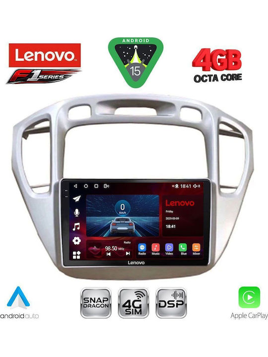 Lenovo Автомобилна Аудио Система За Toyota Highlander 2002-2009 Bluetooth USB WiFi GPS Apple CarPlay Android Auto С Touch Screen 9"
