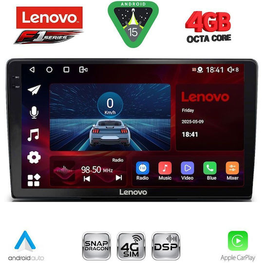 Lenovo Car Audio System for Toyota Land Cruiser 1998-2003 Bluetooth USB WiFi GPS Apple CarPlay Android Auto with 9" Touch Screen