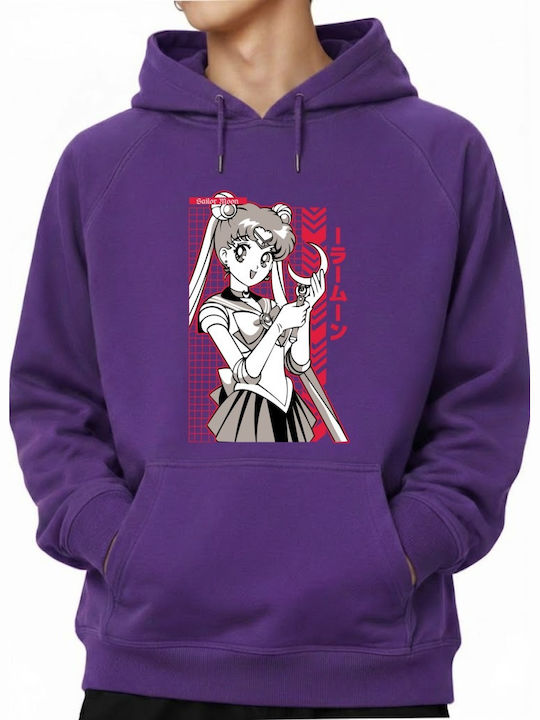 Hoodie Sailor Moon Moon Stick Pop Culture Purple