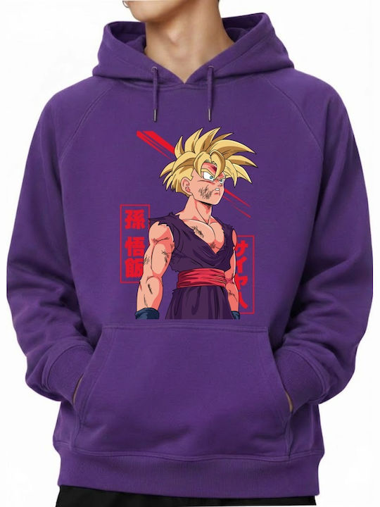 Блуза с Качулка Super Saiyan 2 Gohan Battle Dam...
