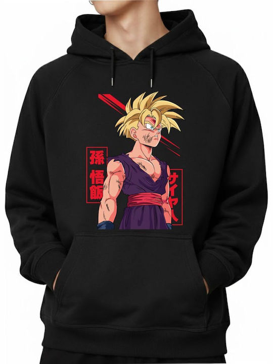 Блуза С Качулка Super Saiyan 2 Gohan Battle Dam...