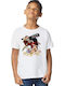 Kinderoberteile T-Shirt Weiß Legendäres Trio aus One Piece