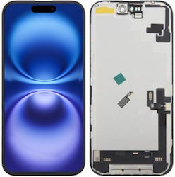 Ersatzbildschirm OLED Dd Soft-oled für iPhone 16 Schwarz