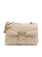 Love Puff Leather Women's Shoulder Bag Beige