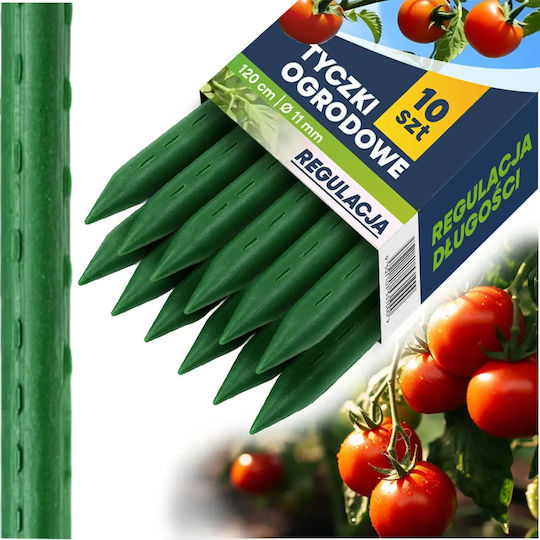 Suporturi Plante 120 Cm Plonos Pl-940 Verde 10 Bucăți