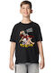 Kinderoberteile Kurzärmeliges T-Shirt Schwarz Legendäres Trio aus One Piece
