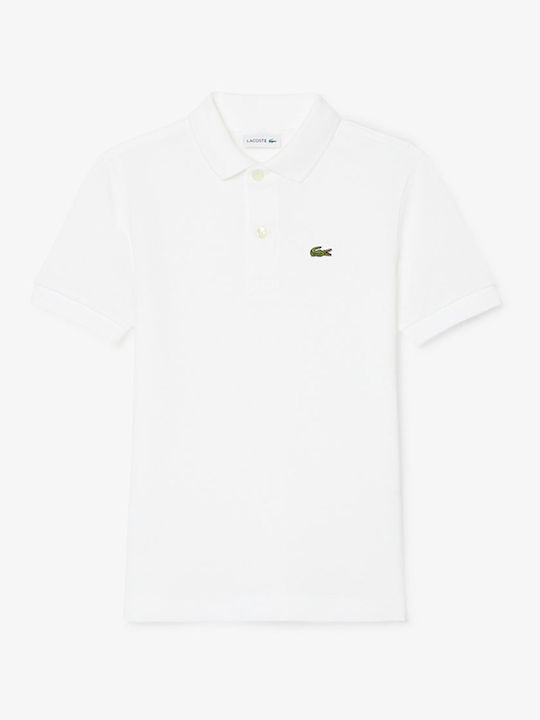 Lacoste Παιδικό Polo Κοντομάνικο White